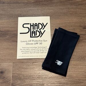 🐴 NWT Shady Lady Black UV Protective Sun Gloves. One size 🐴